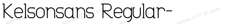 Kelsonsans Regular字体转换